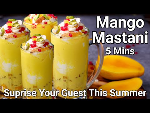 Mango Masthani Milkshake in 5 Mins Mango Thickshake Desi Style | Popular Summer Mango Drink Beverage