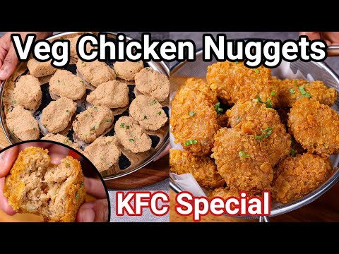 Veg Chicken Nuggets – KFC Style | Veg Fried Chicken Nuggets with Mock Meat | Meal Maker Nuggets