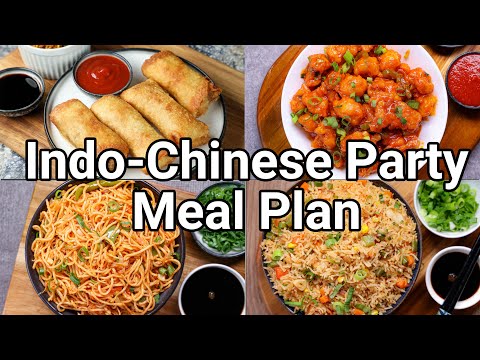 Indo Chinese Meal Combo Idea's for Party or Potluck | Indo Chinese Starter Menu For Dinner Party