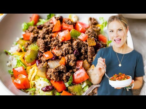 TACO SALAD BOWL | easy, healthy, lunch recipe!