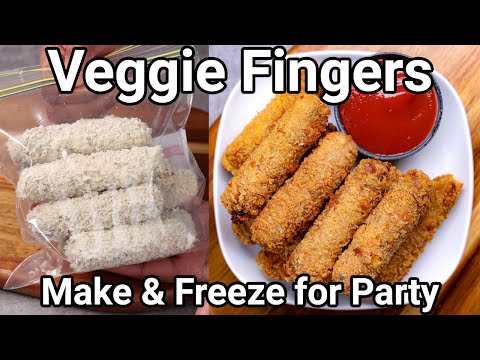 Veg Fingers Recipe – KFC Cafe Style Veg Strips | Homemade Frozen Vegetable – Veggie Finger Nuggets