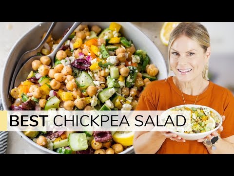 MEDITERRANEAN CHICKPEA SALAD | easy, healthy recipe