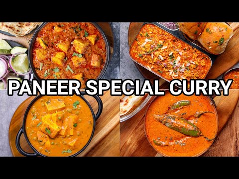 4 Unique North Indian Dhaba Style Paneer Sabji | Restaurant Style Paneer Gravy Masala Recipes