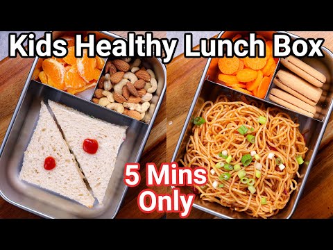 Top Kids Lunch Box Recipe Ideas in 5 Mins | Healthy Indian School Tiffin Box Recipes for Kids