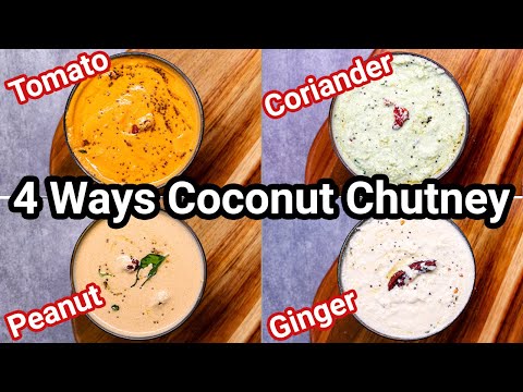 Hotel Style Coconut Chutney – New 4 Ways for Idli, Dosa & Breakfast | South Indian Nariyal Chatni