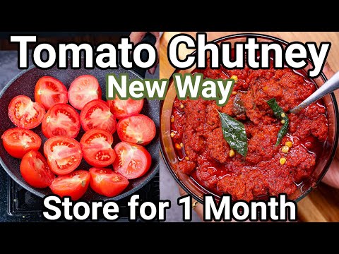 Tomato Chutney – New Way Longer Shelf Life 1 Month | Multipurpose Tamatar Ki Chutney for Idli & Dosa