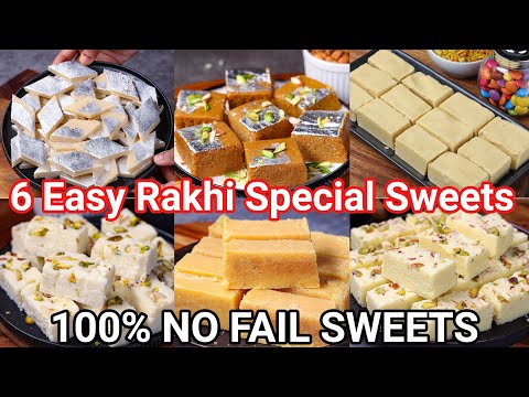 6 Quick & Easy Rakhi Sweets & Dessert Recipes | Raksha Bandhan Festival Recipes – Simple Sweets