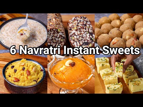 6 Instant Sweets Recipes for Navratri Festival – Quick & Easy | Traditional Sweets for Navaratri