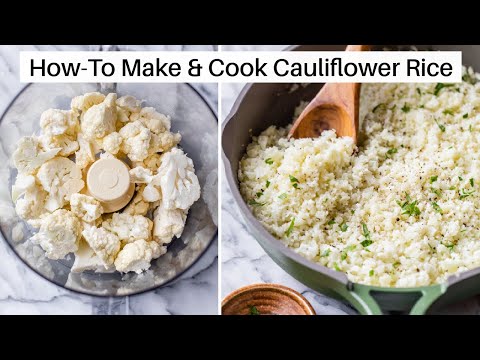 HOW TO MAKE & COOK CAULIFLOWER RICE | for keto, low-carb meals