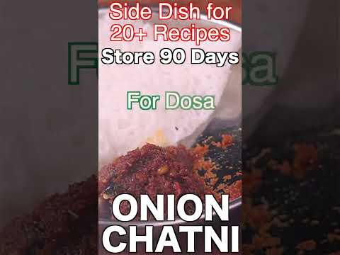 Onion Chatni – Side Dish for 20+ Recipes with 90 Days Shelf Life – Pyaaz Ki Chatni #shorts #ytshorts