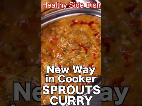 Sprouts Curry New Way in Cooker – Healthy Sabji for Roti & Rice #ytshorts #shorts