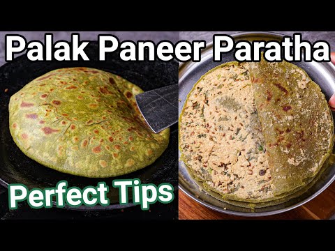 Palak Paneer Paratha – 2 in 1 New Healthy Recipe | High Protein Palak Paneer Paratha for Weight Loss