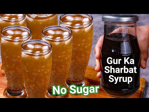 Healthy Gur Ka Sharbat – No Sugar Summer Refreshing Drink with Concentrate | Summer Jaggery Juice