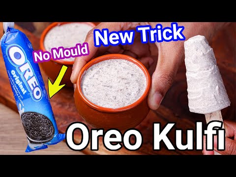 3 Ingredients Oreo Kulfi Ice Cream – No Cook Kulfi Recipe | No Mold Oreo Kulfi Ice Cream New Trick