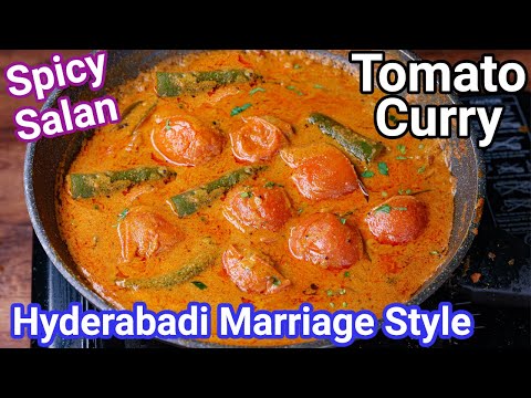 Hyderabadi Marriage Style Tomato Salan | Multipurpose Bagare Tamatar Curry – for Biriyani & Roti