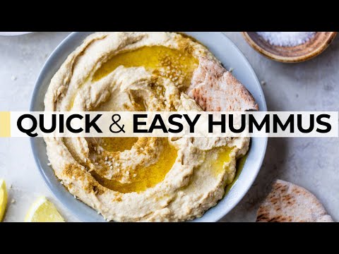 HOW TO MAKE HUMMUS IN 5 MINUTES | easy, healthy recipe