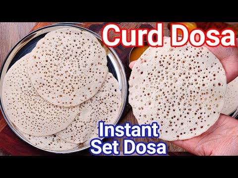 Instant Soft Curd Dosa in Just 10 Mins | Spongy & Tasty Yogurt Dosa for Morning Breakfast