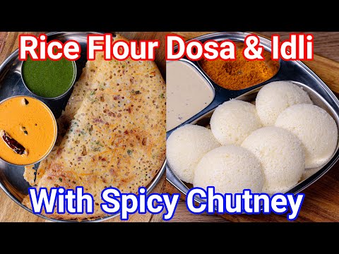 Instant Dosa & Idli with Rice Flour – Just 10 Minutes | Quick & Easy Instant Breakfast Recipe