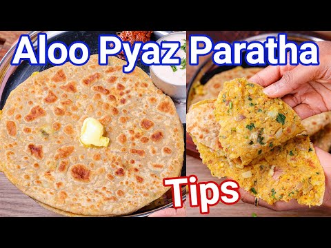 Aloo Pyaz Paratha Recipe – New Trending Way with Tips | Potato Onion Paratha – Best Tiffin Box Meal