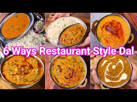 6 Ways Hotel Style Dal Recipes at Home | Restaurant Style Dal Recipes Simple New Trick