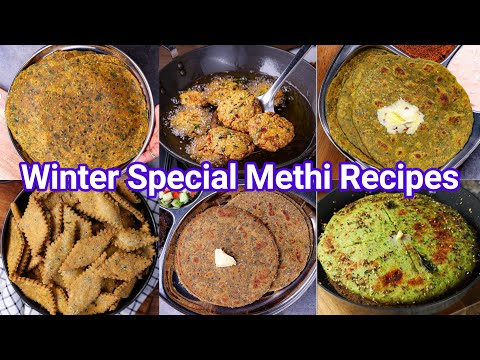 Winter Special Methi Recipes – Healthy Weight Loss Recipes | Methi Leaves Snacks & Roti Recipes