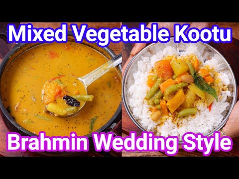 Wedding Style Mixed Vegetable Kootu Recipe | Mix Veg Kootu – Perfect for Rice, Idli, Dosa & Appam