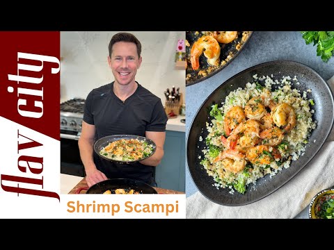 Shrimp Scampi with Low Carb Cauliflower Rice Pilaf