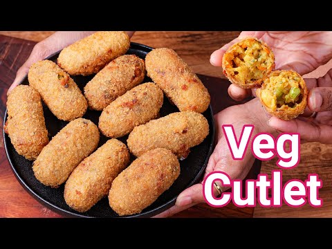 Crispy & Tasty Veg Cutlet with Secret Tips & Tricks | Street Style Crunchy Vegetable Cutlet