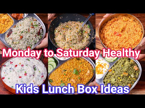 Monday to Saturday Healthy & Tasty Kids Lunch Box Recipe Ideas | Must Try Lunch Box Recipes