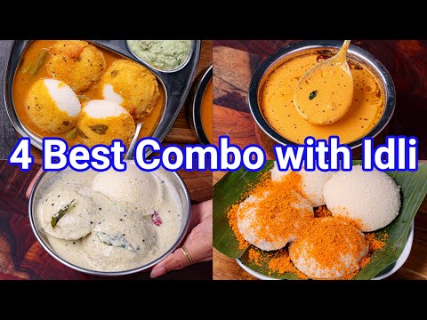 4 Best Combo & Side Dish Recipes for Idli & Dosa | Chutney & Sambar for Idli & Dosa