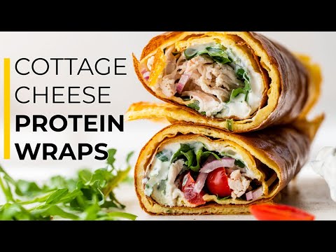 COTTAGE CHEESE FLAT BREAD | high protein wrap recipe