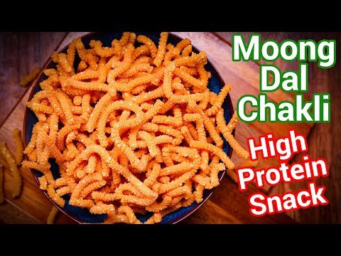 Crispy Moong Dal Chakli | Pasi Paruppu Murukku – Healthy Snacking – High Protein South Indian Snack