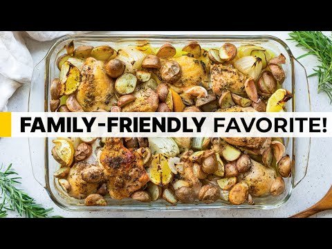 ONE-PAN BAKED CHICKEN and POTATOES | Healthy + Easy Meal Prep Recipe