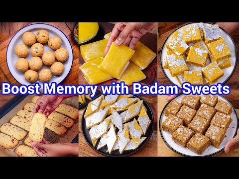 Badam Dessert Box – Healthy Almond Sweets | 6 No Refined Sugar Badam Desserts – Badam Specials