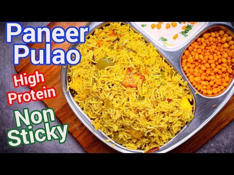 High Protein Paneer Pulao with Tips | Paneer Pulav Recipe | Healthy Indian Lunch Box Idea