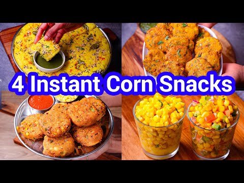 4 Corn Bites for Parties – 4 Quick High Protein Ideas | Spicy High Protein Snack Collection