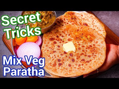 Dhaba Style Mix Veg Paratha | Vegetable Paratha Recipe | Perfect Breakfast or Lunch Box Paratha