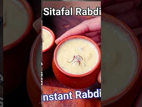 Instant Sitaphal Rabdi | Custard Apple Rabri | Super Creamy Dessert #shorts #recipe #easyrecipe